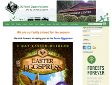 Tablet Screenshot of bcforestdiscoverycentre.com